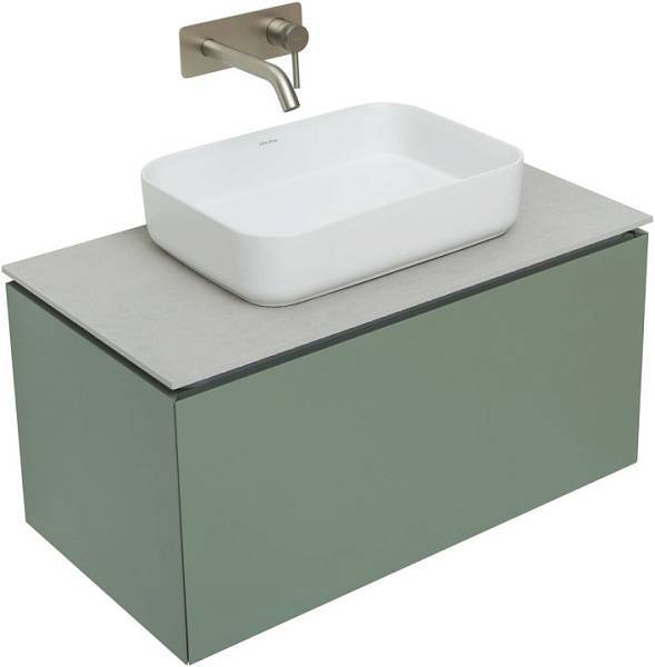 Тумба под раковину Allen Brau Infinity 85 см зеленый/серый 1.21002.CGM