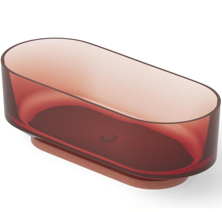 Ванна, DEA Design, Shadow, шгв 1700-720-560, цвет-Pomegranate (Товар заказной, возврату не подлежит)