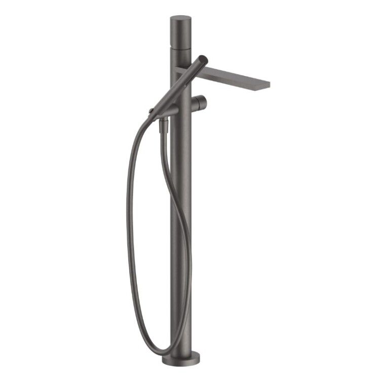 Смеситель для ванны и душа Fantini Milano напольный Matt Gun Metal PVD 31P53080B