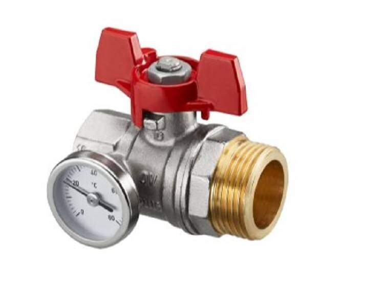 Шаровой кран Oventrop Optibal Ду25 с плоским уплотнением 1406484