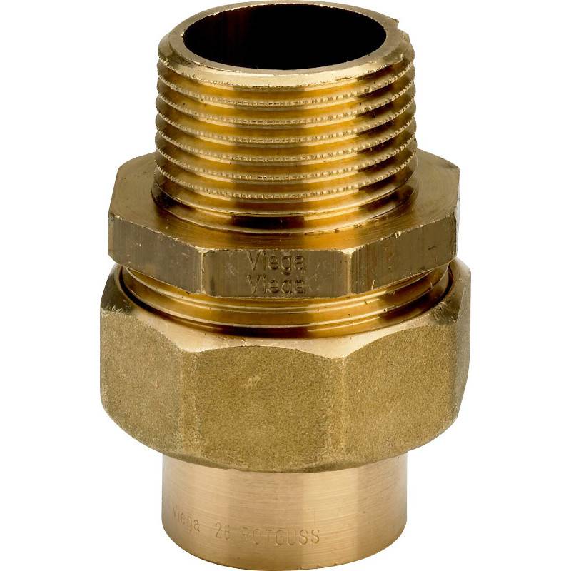 Разъемное соединение Viega 94341G пайка — наружная резьба с коническим уплотнением 42х1 1/2 бронза 115135