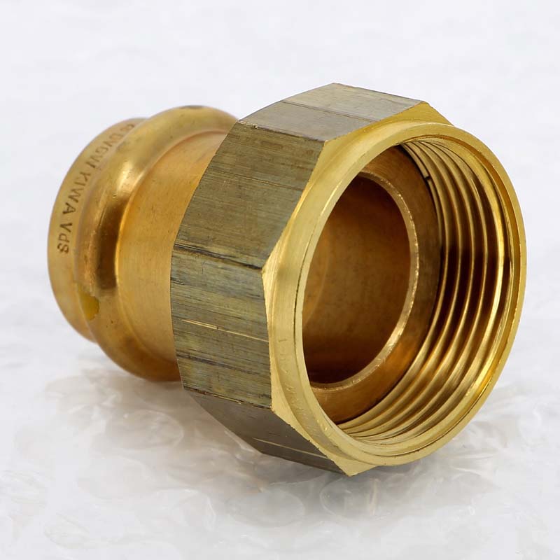 Муфта пресс с накидной гайкой Viega Profipress G 28x1 1/4 бронза 477455