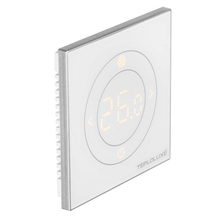 Терморегулятор Теплолюкс Solus Zen Wi-Fi белый/серебряная рамка 100000379200