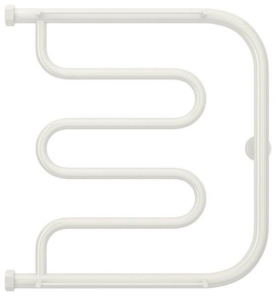 Полотенцесушитель водяной Сунержа Лира+ с полкой 500x500 мм белый 12-4012-5050