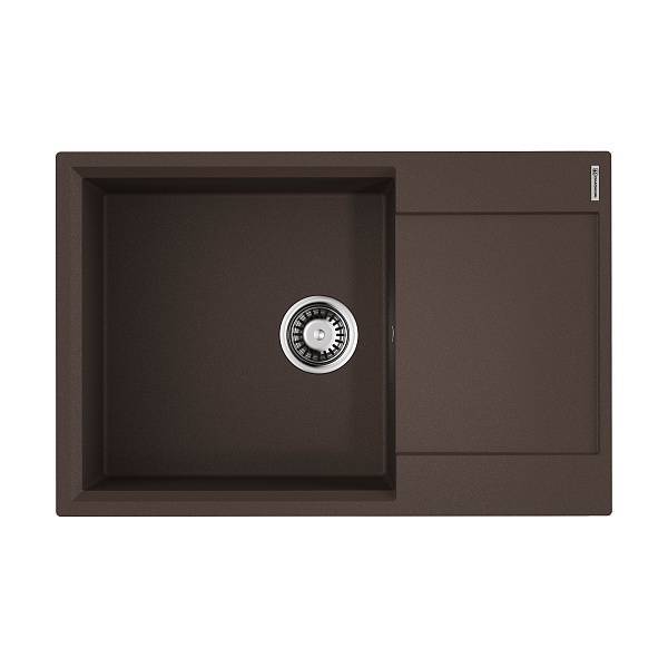 Кухонная мойка Omoikiri Daisen 78-LB-DC Artgranit 78x51 см темный шоколад 4993691