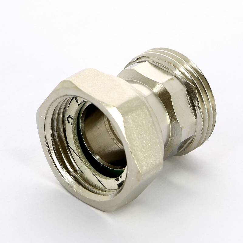 Соединение с накидной гайкой НВ Uni-Fitt 1 никелированное с плоской прокладкой 622N4000