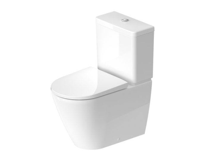 Унитаз напольный Duravit D-Neo Rimless 370x650 мм 2002090000