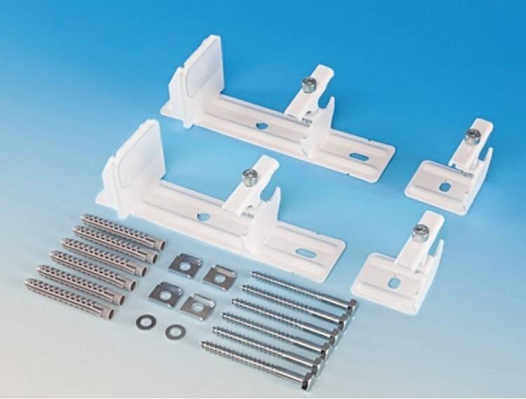 Комплект кронштейнов быстрого монтажа Zehnder из 2 частей RAL 9016 ZB0237 0001