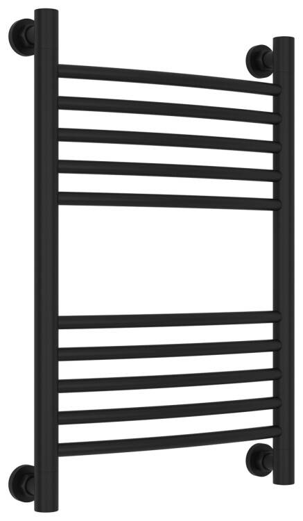 Полотенцесушитель водяной Сунержа Богема + выгнутая 600x400 мм чёрный матовый 3102216040