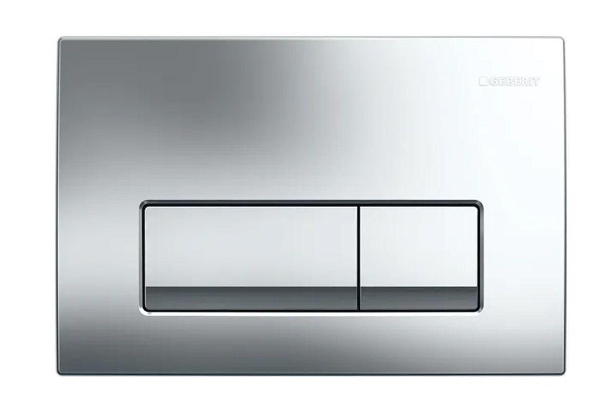 Смывная клавиша Geberit Delta50 для двойного смыва глянцевый хром 115.119.21.1