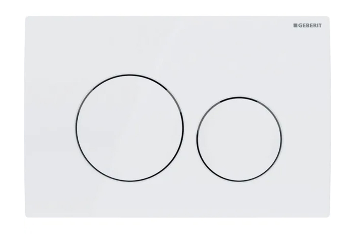 Смывная клавиша Geberit Delta20 двойной смыв альпийский белый 115.127.11.1