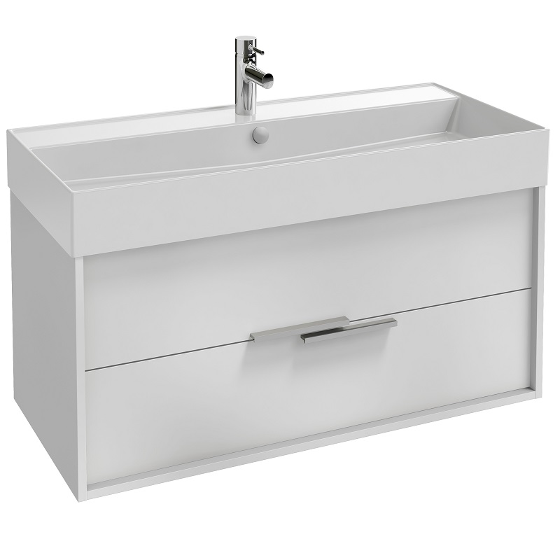 Тумба для раковины Jacob Delafon Vivienne 100 см белый блестящий EB1668-J5-J5