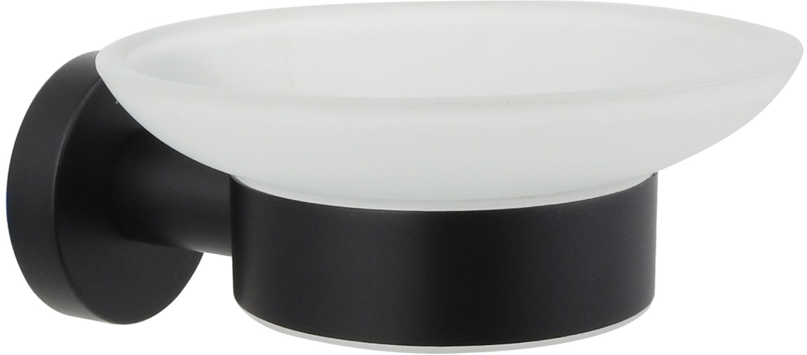 Мыльница Aquanet ВЕГА матовый черный AQ4003MB