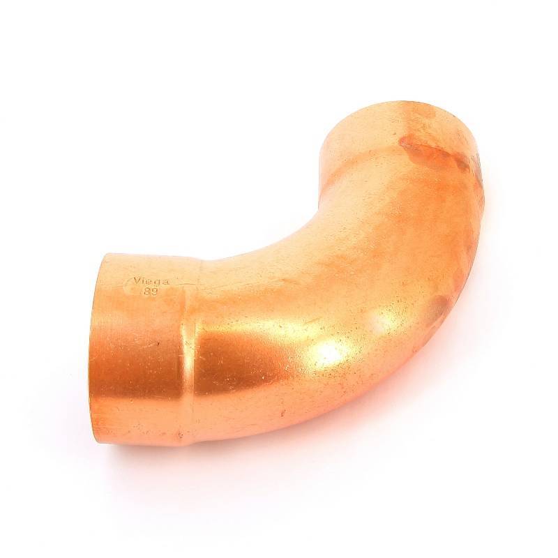 Отвод двухраструбный Viega 95002A под пайку 88.9 мм 90° 127077