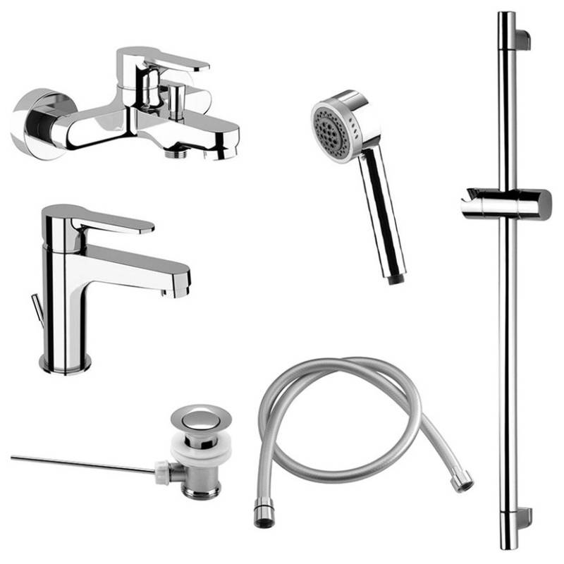 Душевой комплект Remer Winner со смесителями для раковины и ванны W0910315RMOI