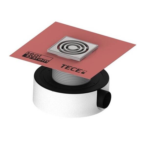 Трап для душа TECEdrainpoint S 114 горизонтальный DN 50 нержавеющая сталь 3601104