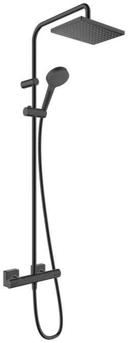 Душевая система hansgrohe Vernis Shape Showerpipe 230 матовый черный 26097670