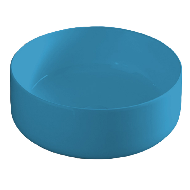 Раковина накладная Artceram Cognac 420x420 мм Blue avio Saniglaze COL0013834