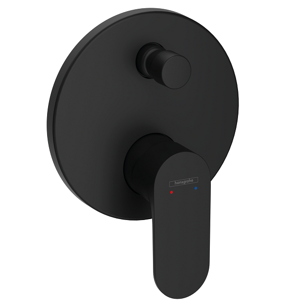Смеситель для душа Hansgrohe Rebris S однорычажный скрытого монтажа черный матовый 72467670