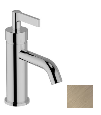 Смеситель для раковины Cisal Grace, на раковину/столешницу, вынос излива 120 мм, Brushed Nickel GC0005402F