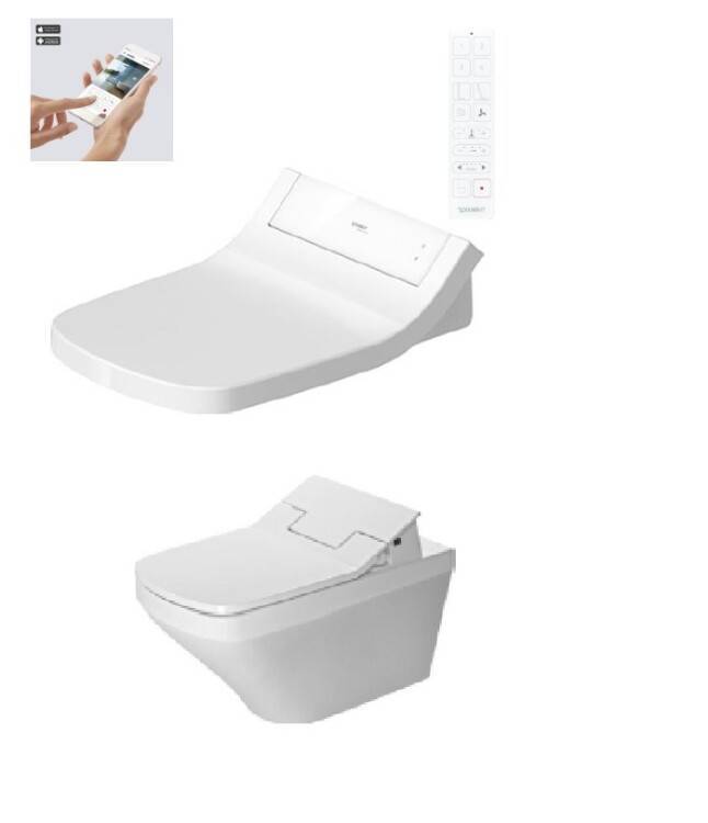 Унитаз подвесной Duravit DuraStyle 370x620x345 мм с сиденьем-биде SensoWash 2537590000613200012004300