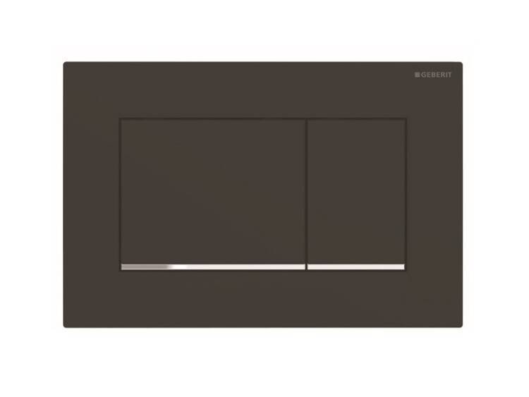 Клавиша смыва Geberit Sigma30 двойной смыв черный матовый/хром 115.883.14.1