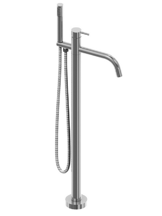 Смеситель для ванны и душа Cisal Xion шлифованная сталь XI004204D1