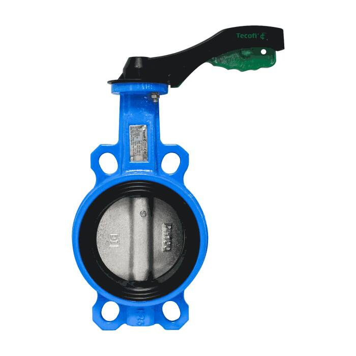 Затвор дисковый поворотный Sferaco Tecfly Ду 80 Ру 16 межфланцевый с ручкой диск нерж. сталь EPDM VPG4449-02EP0080