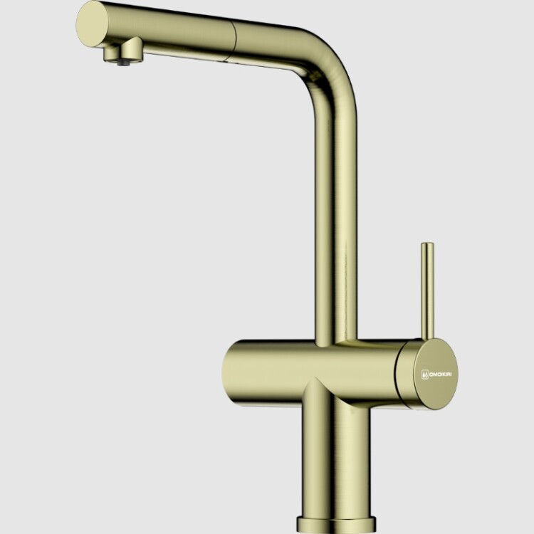 Смеситель для кухни OMOIKIRI Karatsu-S светлое золото 4994612