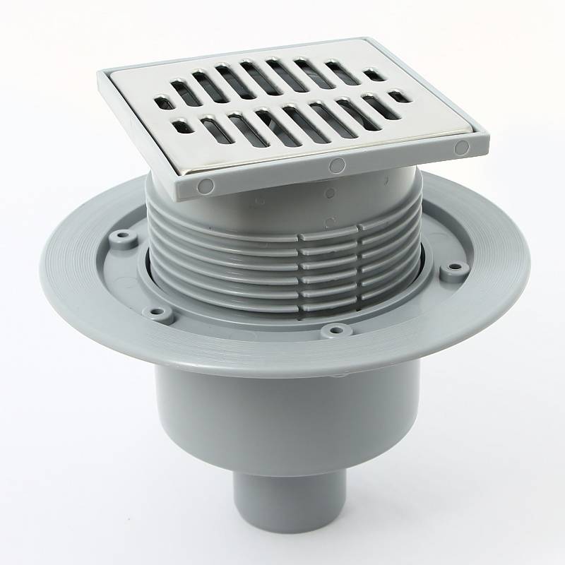 Трап McAlpine MRFG3V-50 115x115 мм вертикальный выпуск 50 мм сухой затвор MRFG3V-50