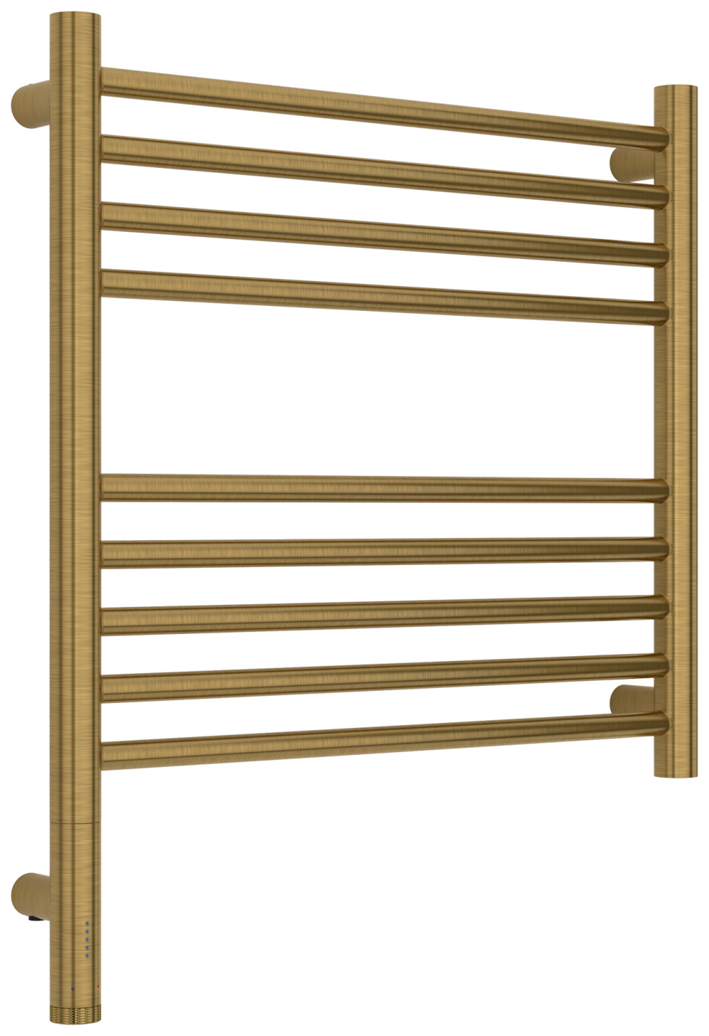 Полотенцесушитель электрический Сунержа Богема 3.1 прямая 500x500 мм левое состаренная латунь браш 051-6004-5050