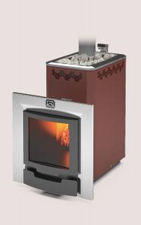 Печь для бани Теплодар Кузбасс Оптима-14 ТК Панорама (2018) АПБ.88.000.00-02