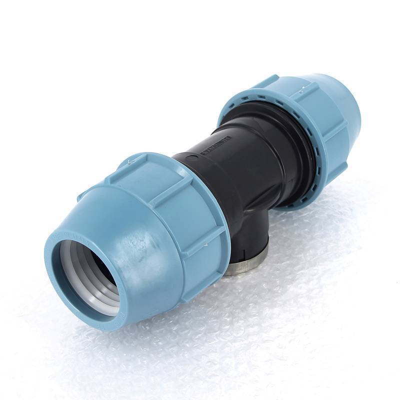 Тройник компрессионный Unidelta для труб ПНД 63х2 ВР 1007064007