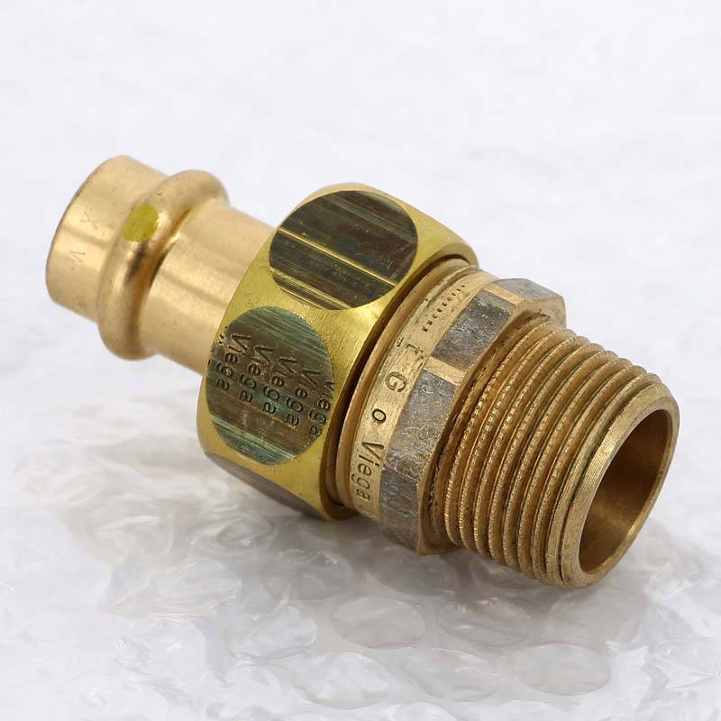 Муфта разъёмная пресс-Н бронза Viega Profipress G плоская прокладка 15x3/4 390662