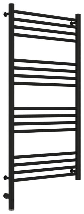 Полотенцесушитель электрический Сунержа Богема 3.0 1000x500 мм МЭМ нижнее слева черный матовый 3158041050
