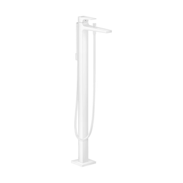 Комплект смесителя для ванны Hansgrohe Metropol напольный матовый белый 32532700/10452180