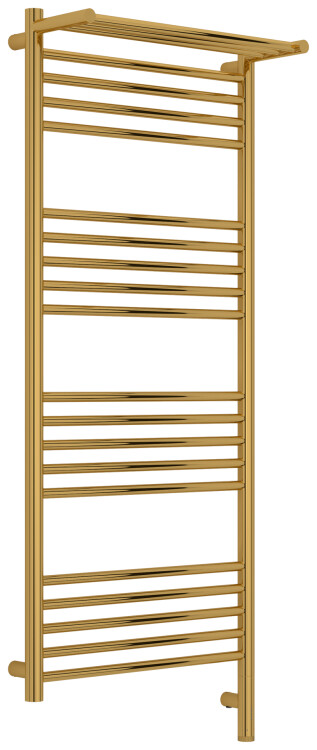 Полотенцесушитель электрический Сунержа Богема 3.1 с 1 полкой 1324х532 мм МЭМ нижнее справа золото 03-6007-1250
