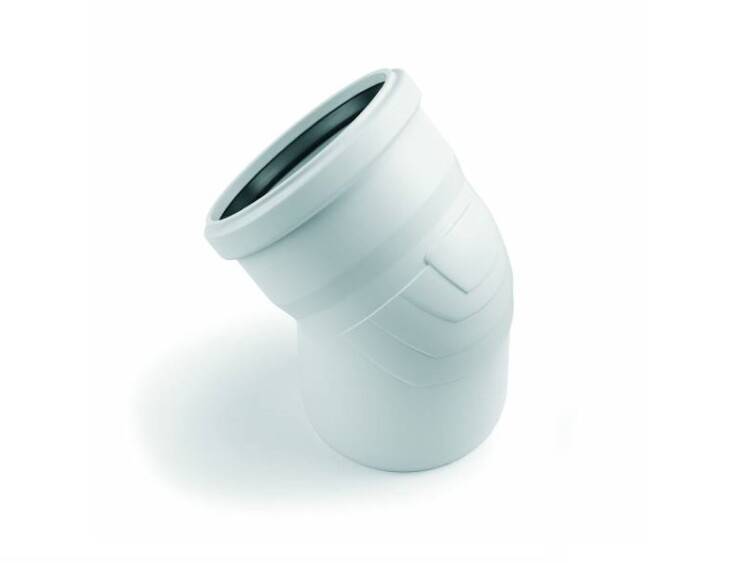 Отвод REHAU RAUPIANO Plus 30° 110 мм полипропилен 11231351001