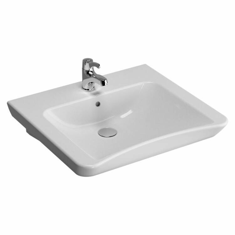 Раковина VitrA S20 600х545х165 мм с отверстием для смесителя белая 5289B0030001