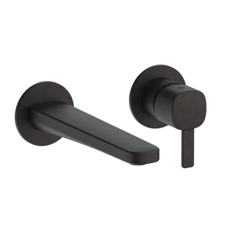 Смеситель для раковины Fantini Lame встраиваемый однорычажный цвет Deep Black PVD 24S1M109B
