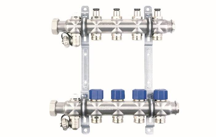 Коллекторная группа HOGERM 1 на 8 контуров 3/4 с вентилями i0208