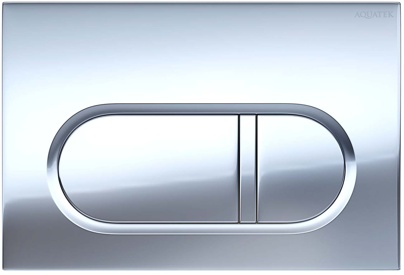 Панель смыва Kordi KDI-0000043 хром глянец прямоугольные кнопки KDI-0000043