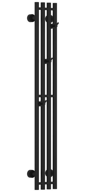 Полотенцесушитель водяной Сунержа Кантата PRO 200x1200 мм черный матовый 3104461215