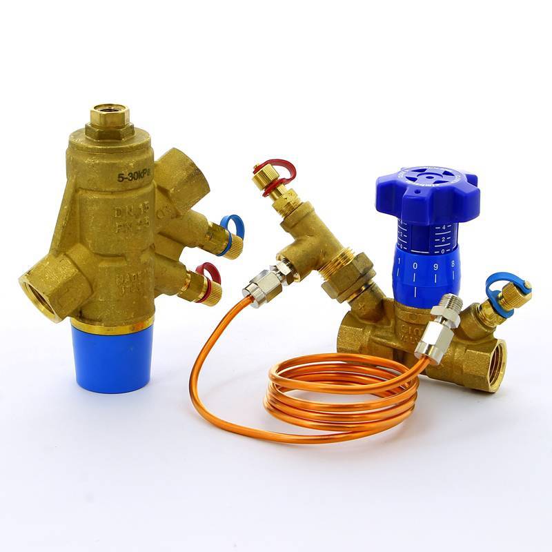 Комплект регулятора перепада давления CIM 767 и балансировочного клапана Cimberio 1/2 CIM 767L787ODP 12