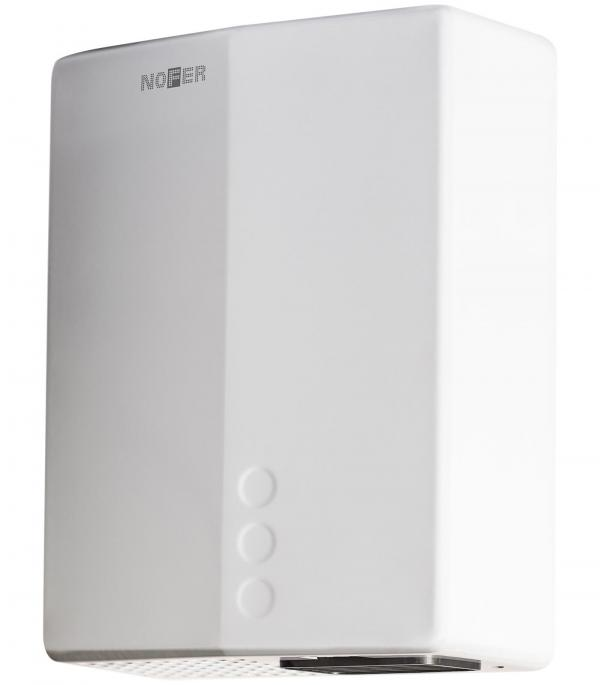 Сушилка для рук Nofer Big flow evo ABS-пластик белая 01491.W