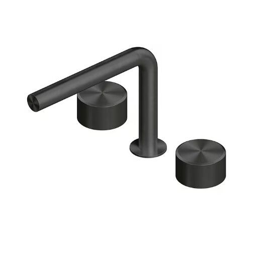Смеситель для раковины Quadrodesign Stereo двухвентильный, золото черное 1631VON