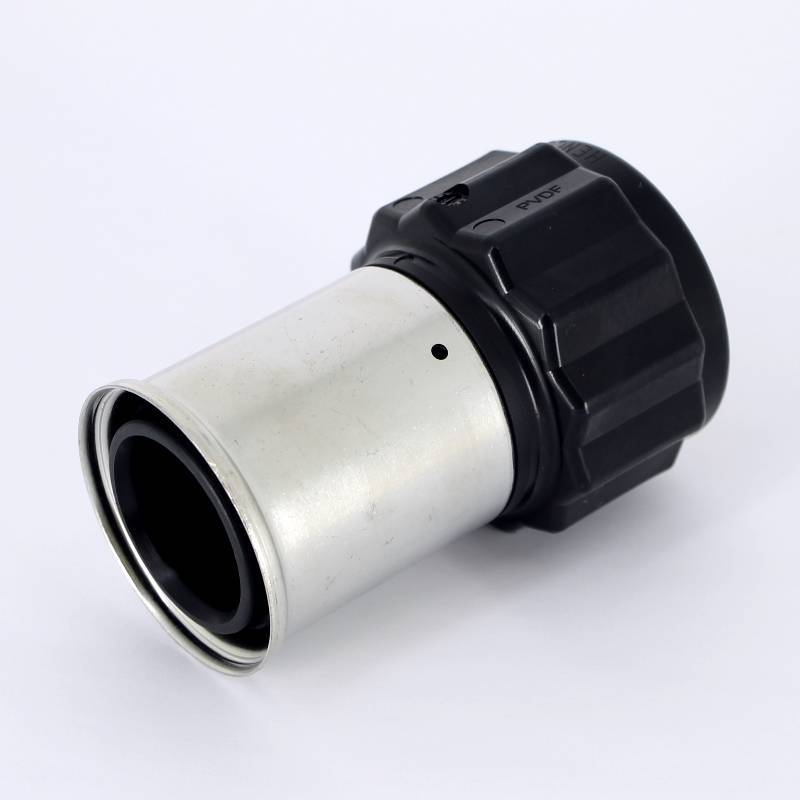 Муфта переходная пресс-В Henco PVDF 50х1 1/2 18PK-5008