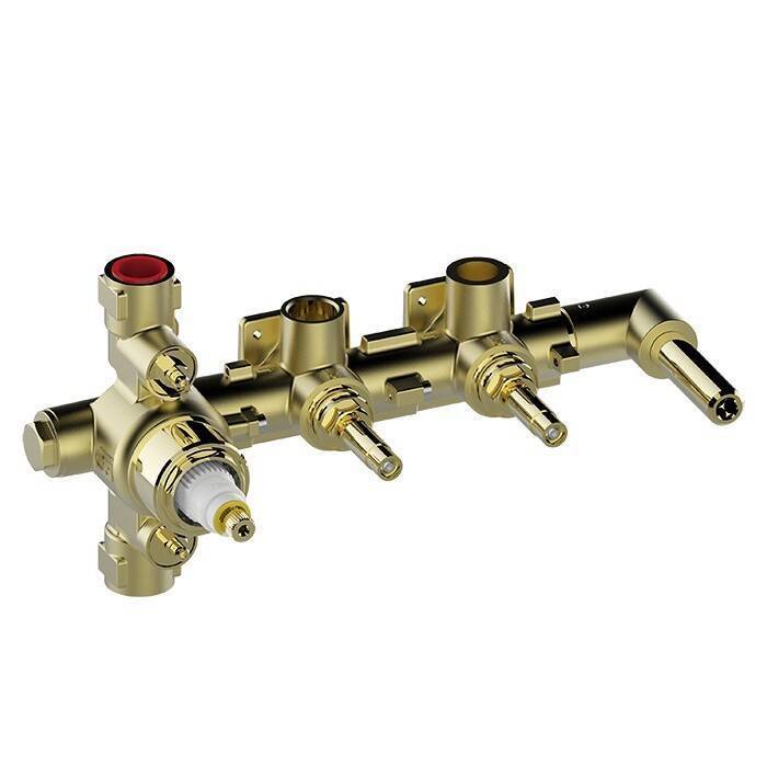 Скрытая часть для термостатического смесителя для душа Bossini APICE на 2 выхода Z00135000