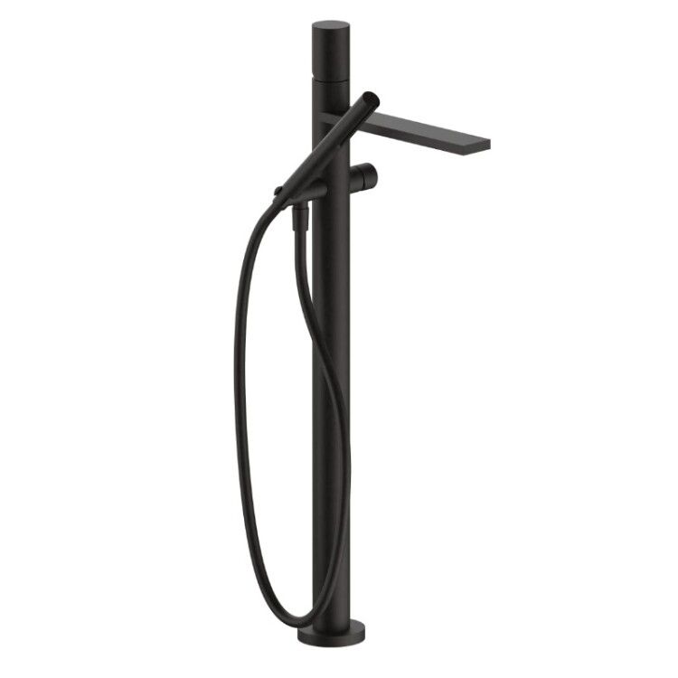 Смеситель для ванны и душа Fantini Milano напольный Deep Black PVD 31S13080B