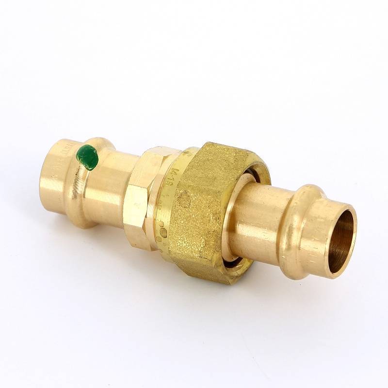 Муфта разъёмная пресс Viega Sanpress бронза 15 мм 126148